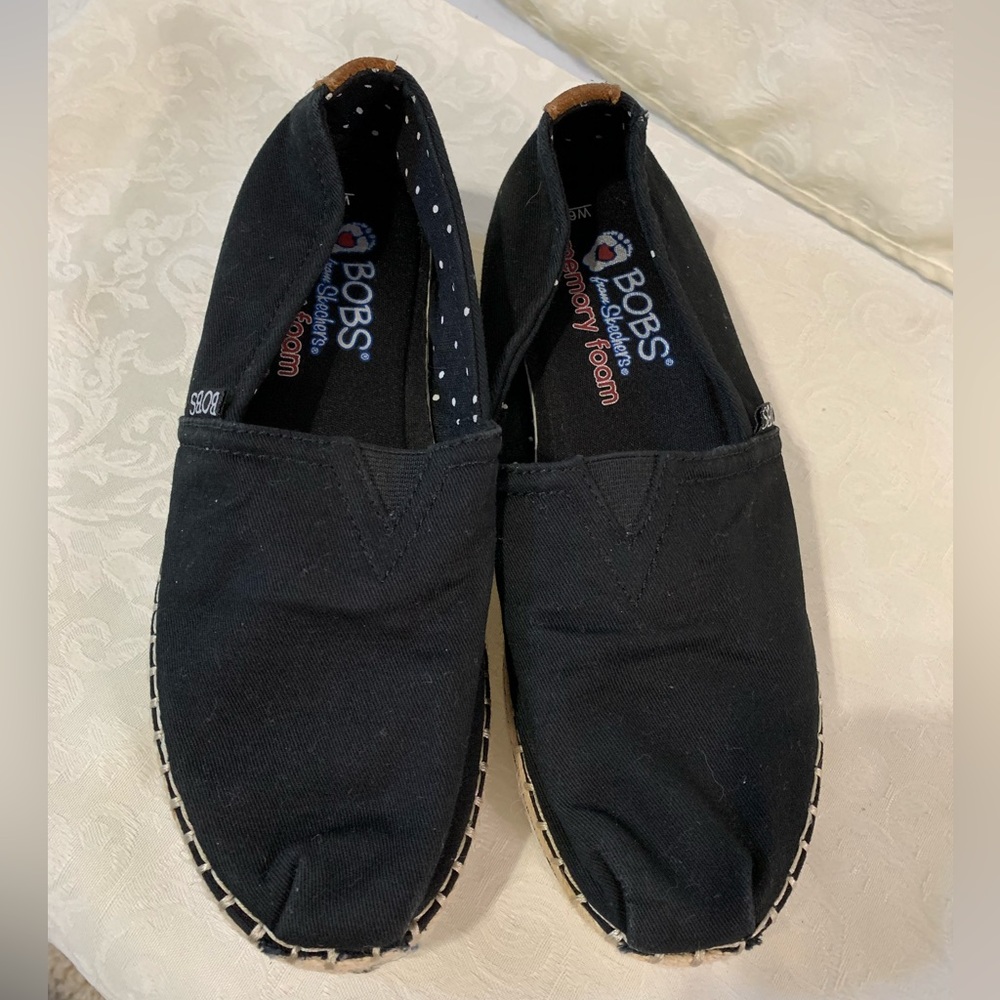 Bobs flats memory foam, black, 6w,